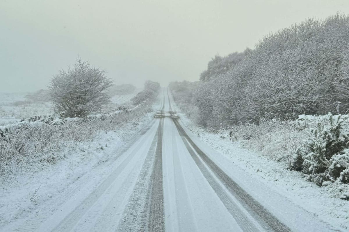 Snow and ice warning amid temperatures plunging to minus 7.2C