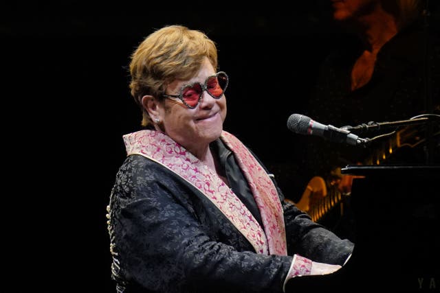 Sir Elton John is visiting Parliament (Yui Mok/PA)