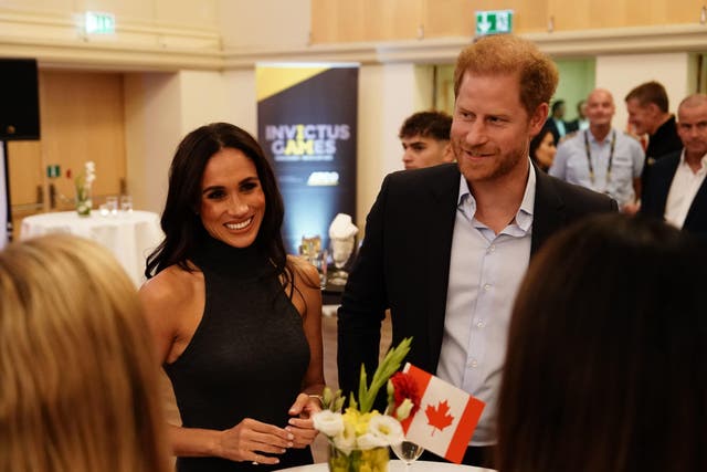 Two members of the royal family alleged to have raised ‘concerns’ about the skin colour of the Duke and Duchess of Sussex’s son have been named in a new book (Jordan Pettitt/PA)