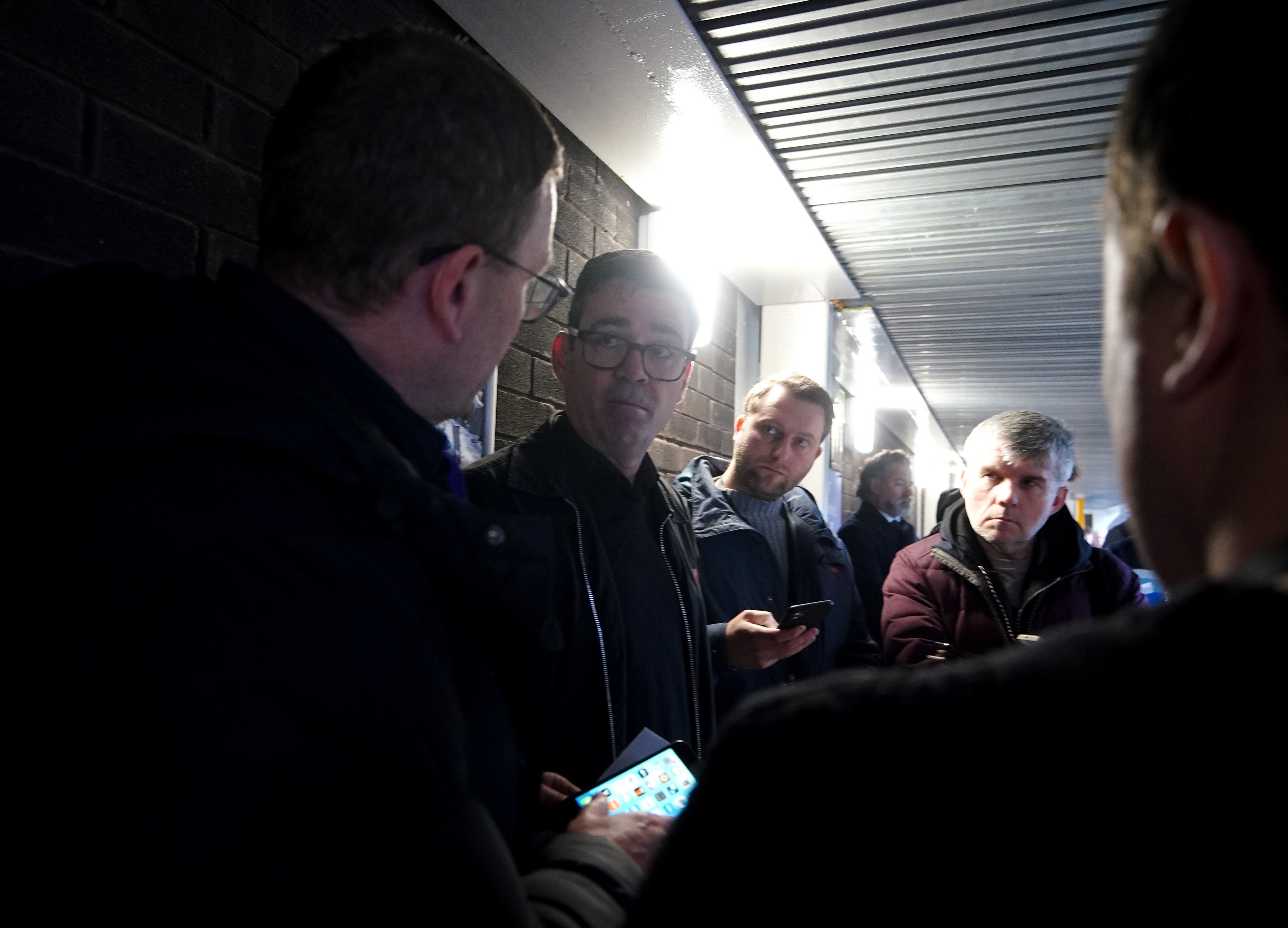 Andy Bunrham spoke to journalists ahead of Everton’s game against Manchester United over the weekend