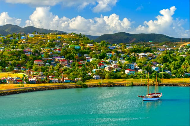 <p>Antigua is one of two main islands that comprise the country of Antigua and Barbuda </p>