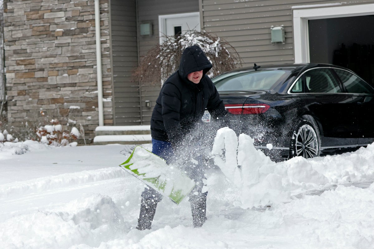 Northeast covered by almost 40 inches of lake-effect snow as drivers battle harsh conditions