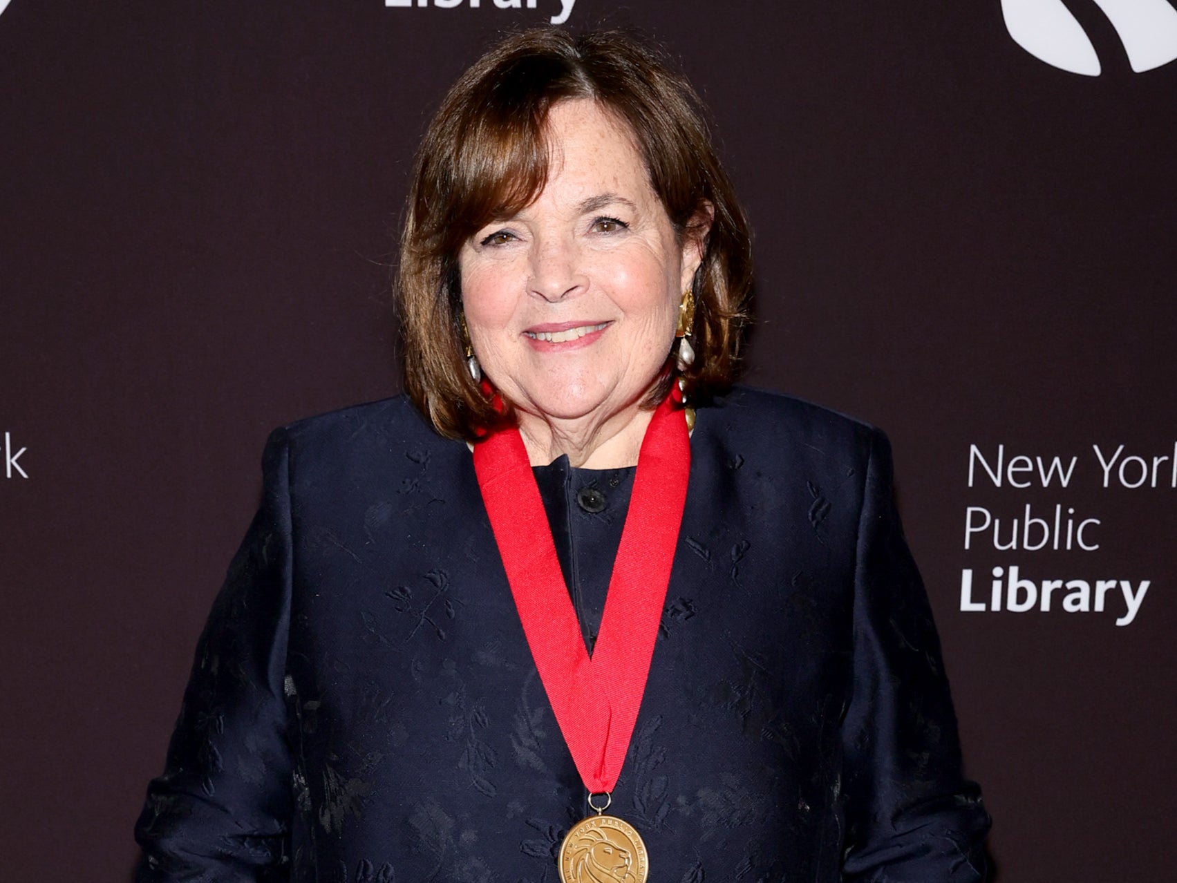 Ina Garten photographed at an event for the New York Public Library