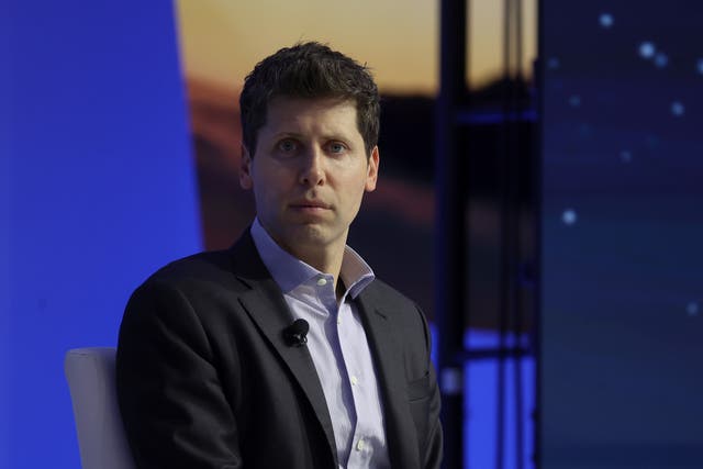 <p>OpenAI CEO Sam Altman looks on during the APEC CEO Summit at Moscone West on November 16, 2023 in San Francisco, California</p>