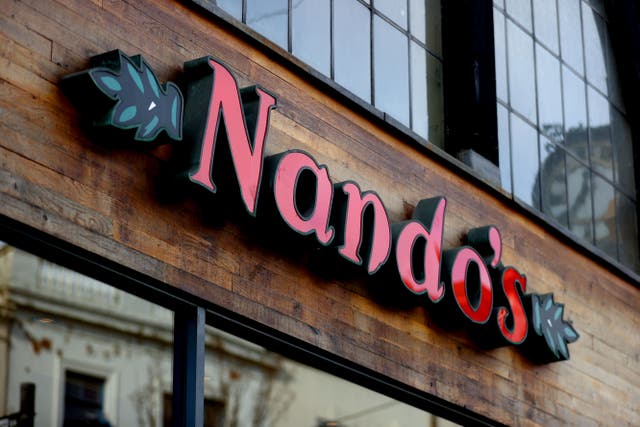 A Nando’s restaurant in Nottingham (Tim Goode/PA)