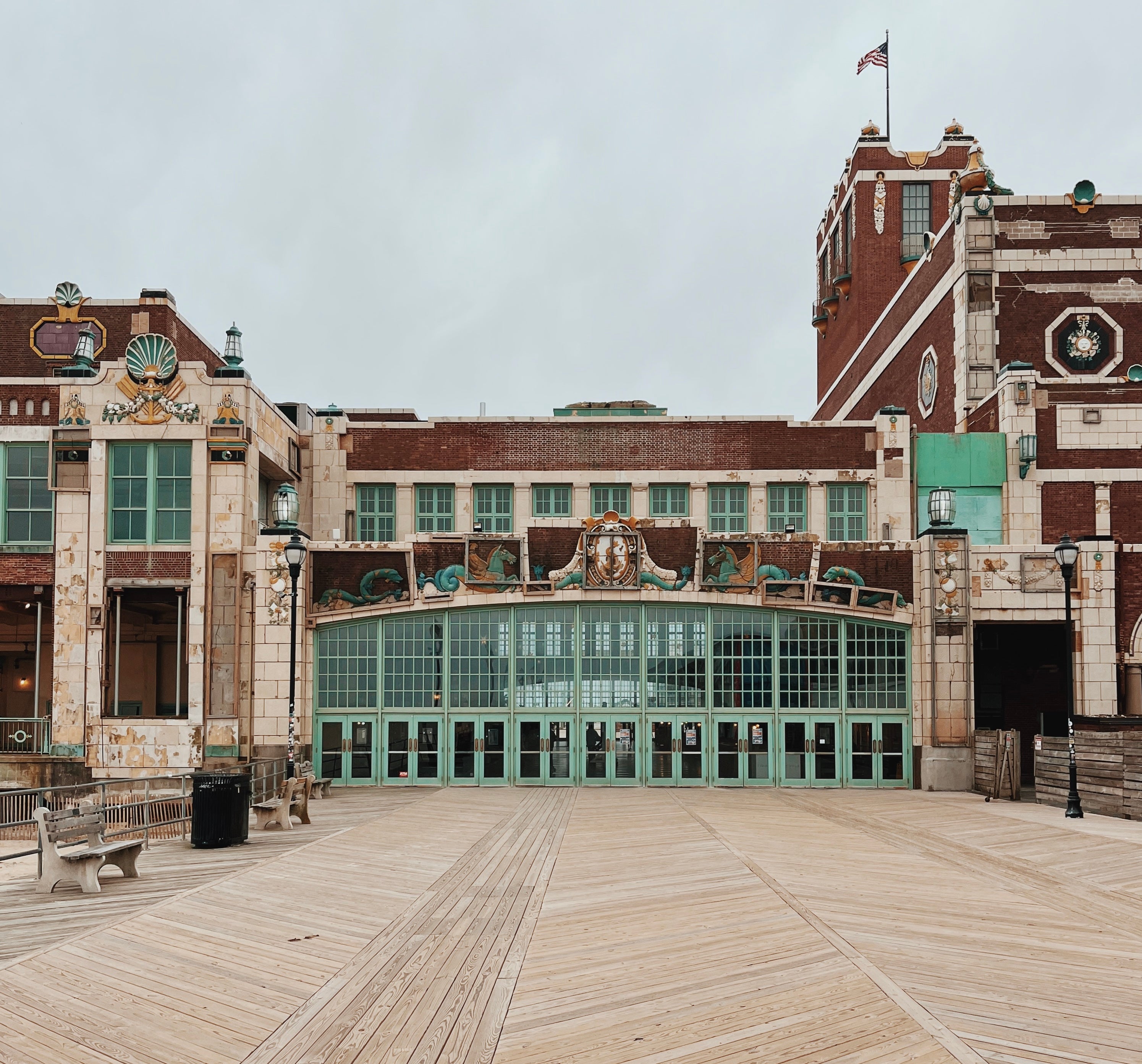 The iconic Paramount Theatre sits on a nostalgic boardwalk in Asbury Park