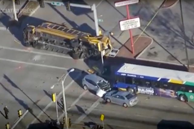 Police Pursuit Bus Crash