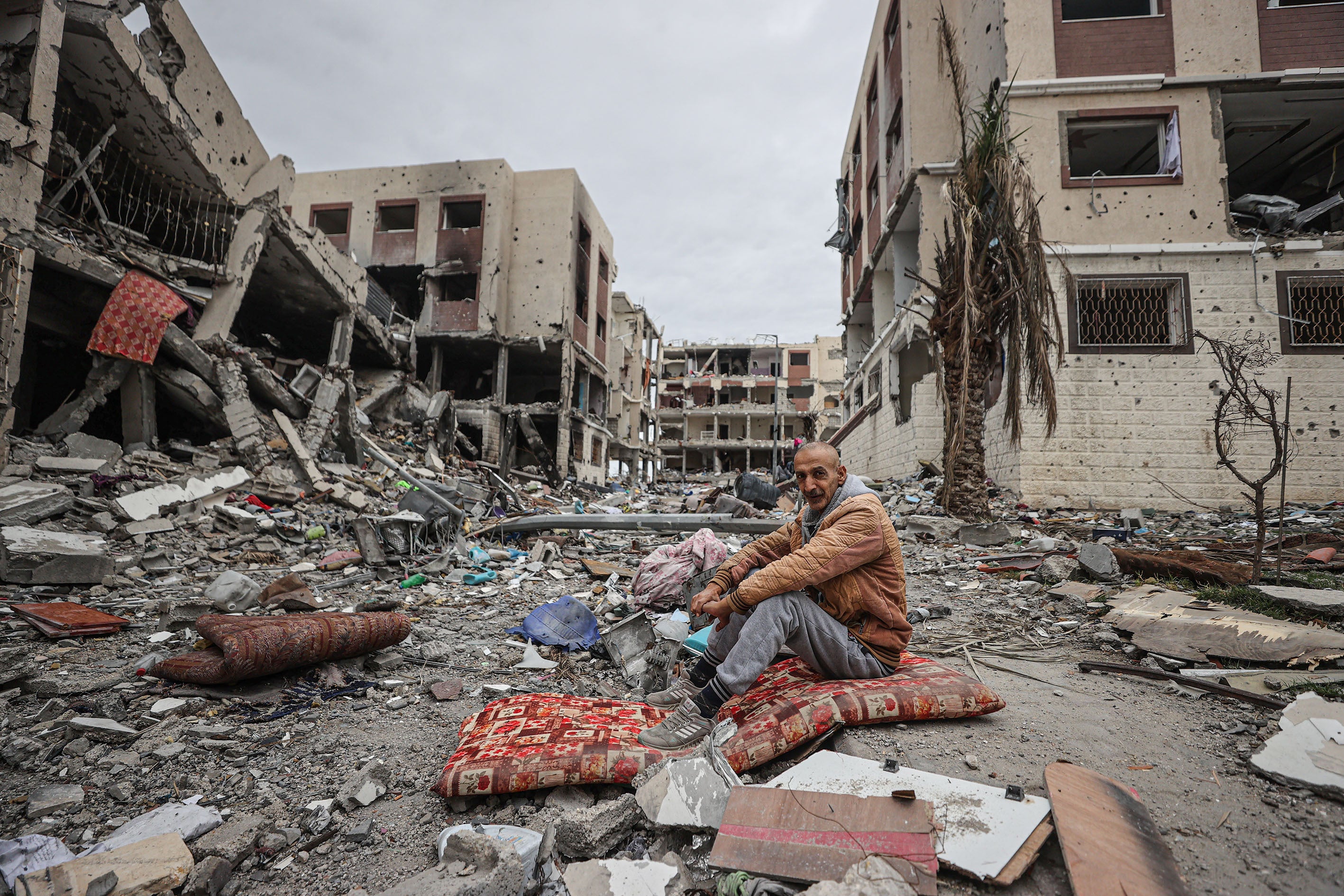 Anadolu documents vast destruction in buildings built by Turkiye for poor residents in Gaza