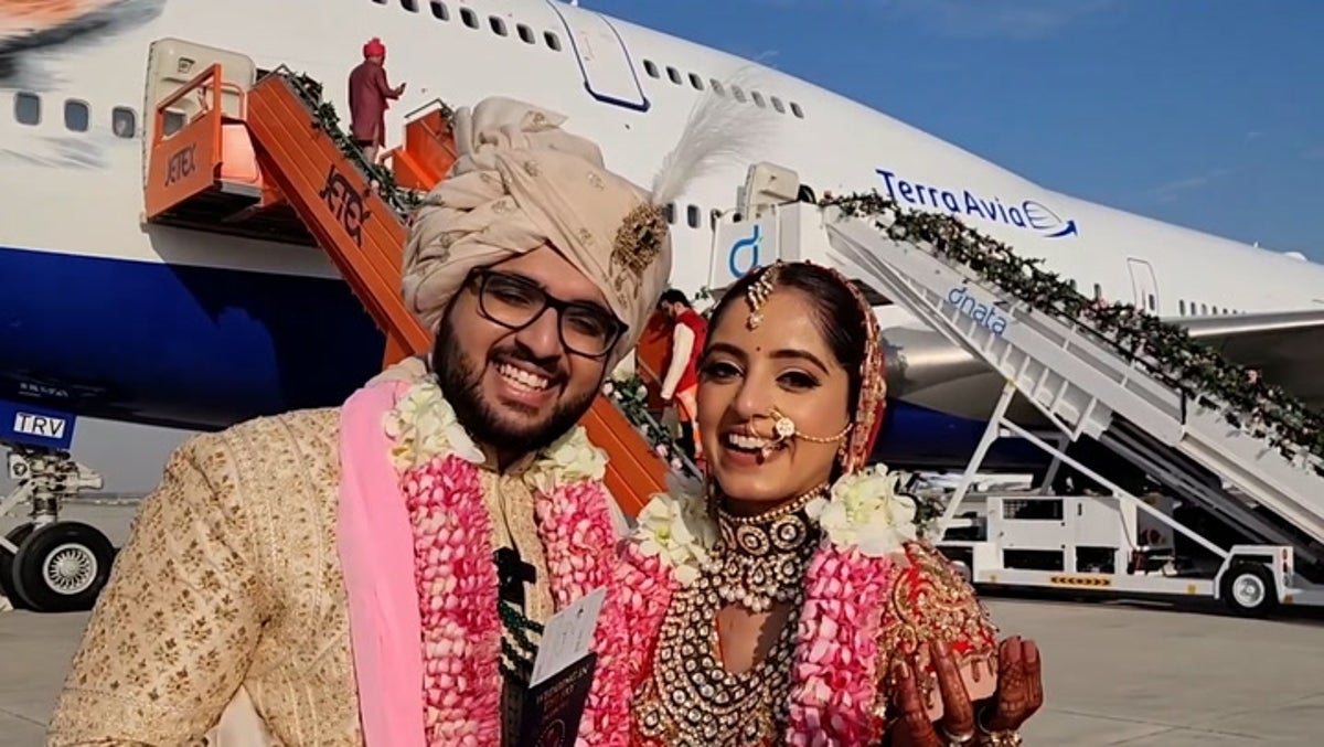 Wedding held on private Boeing jet for Indian businessman’s daughter
