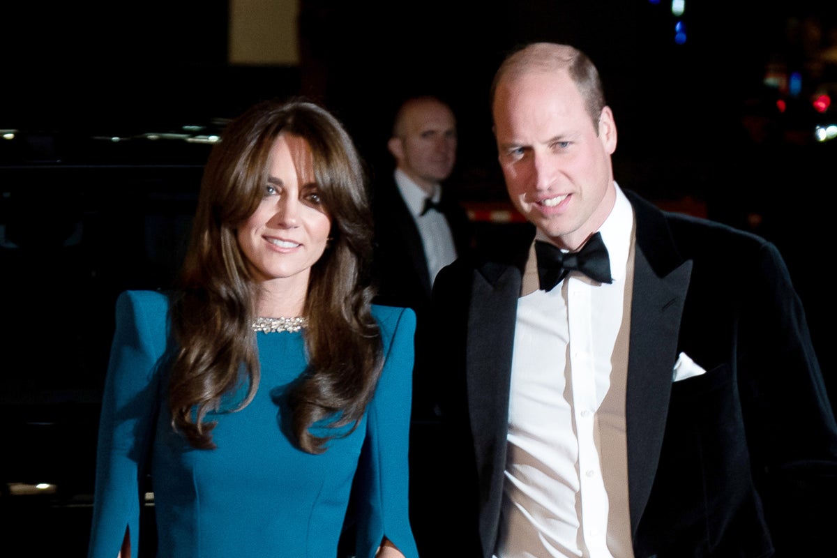 Kate dazzles at Royal Variety Performance as she puts on united front with William amid racism storm