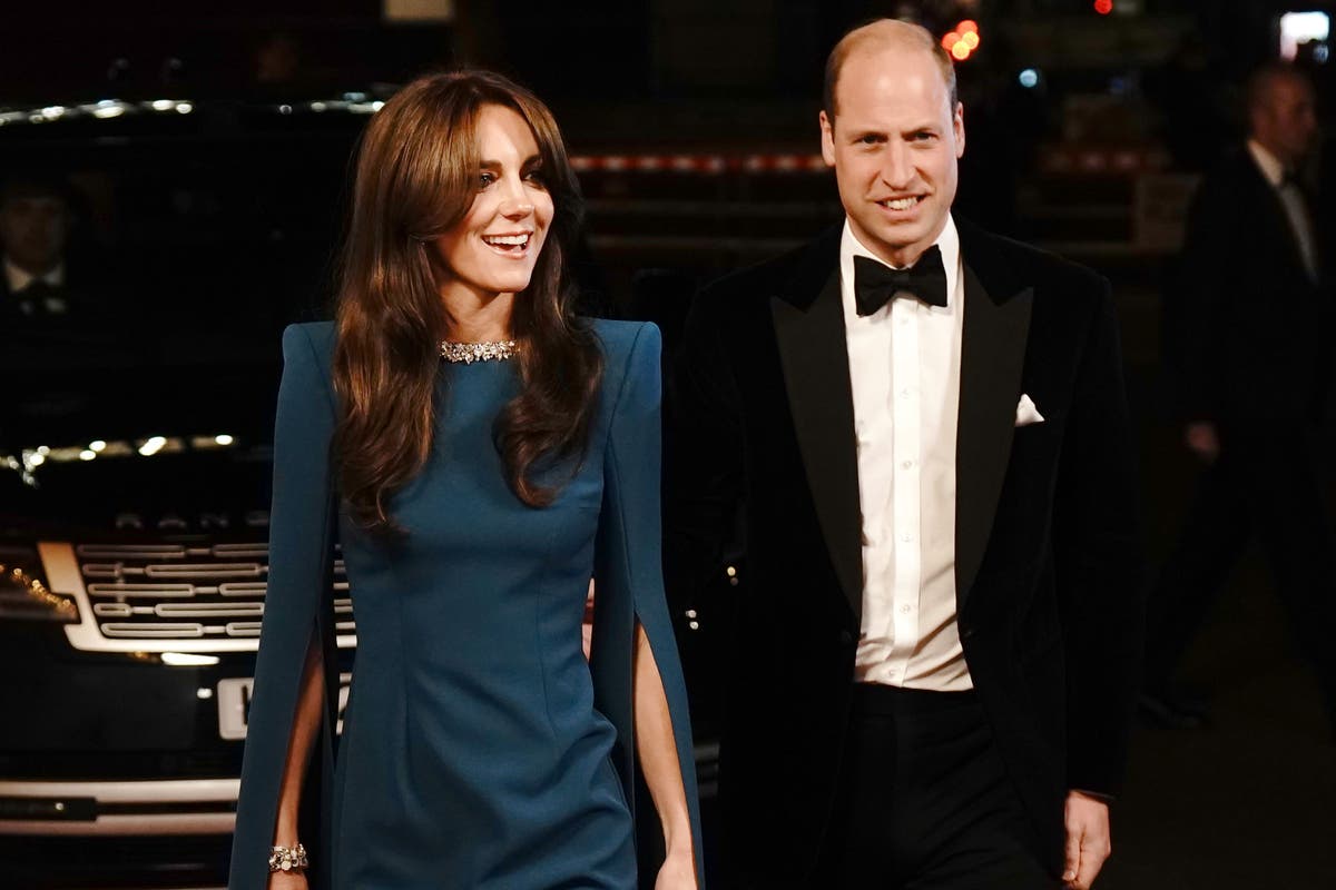 William and Kate in good spirits as they arrive for Royal Variety Performance