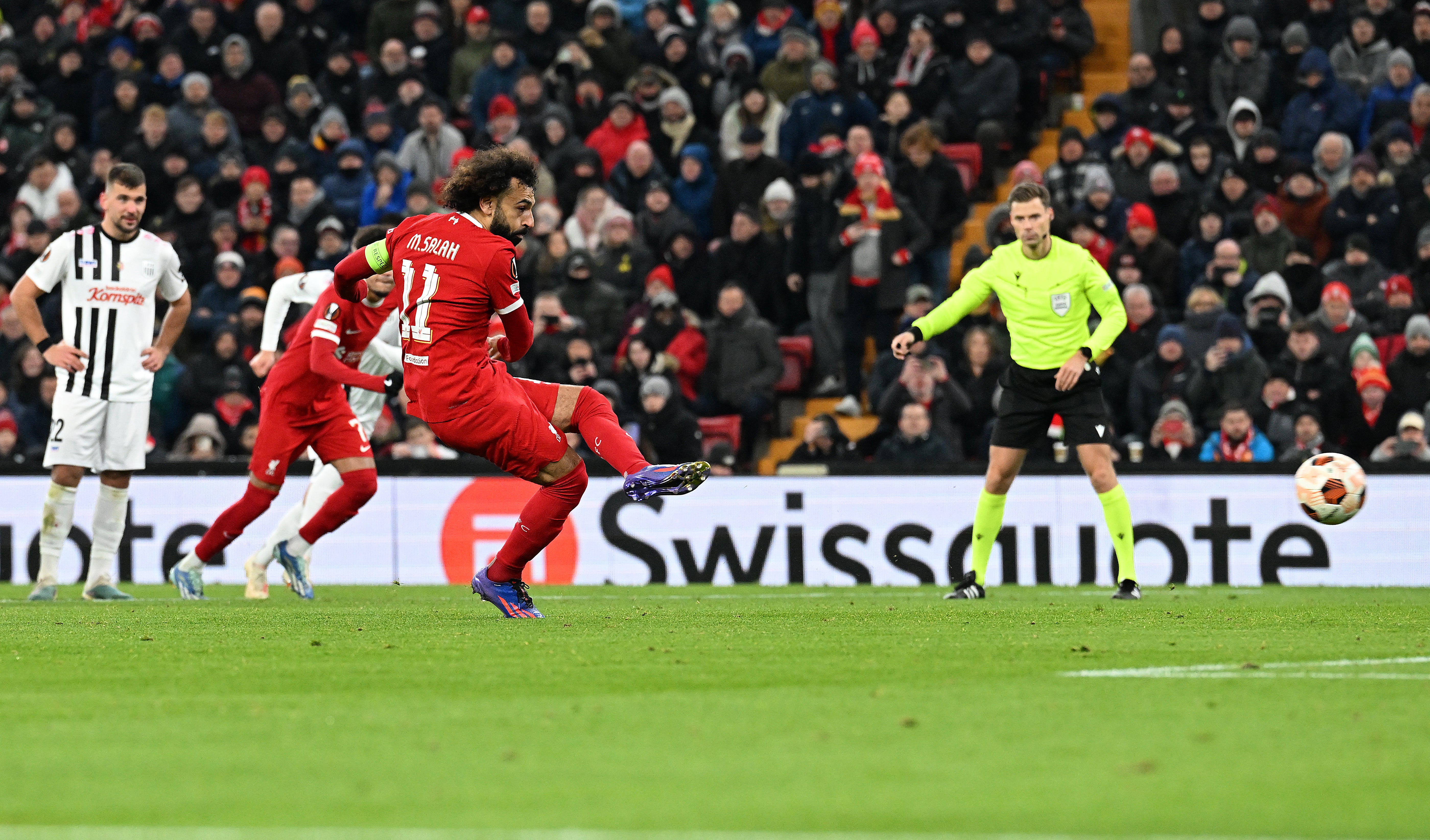 Salah moves on to 199 club goals with a flawless penalty