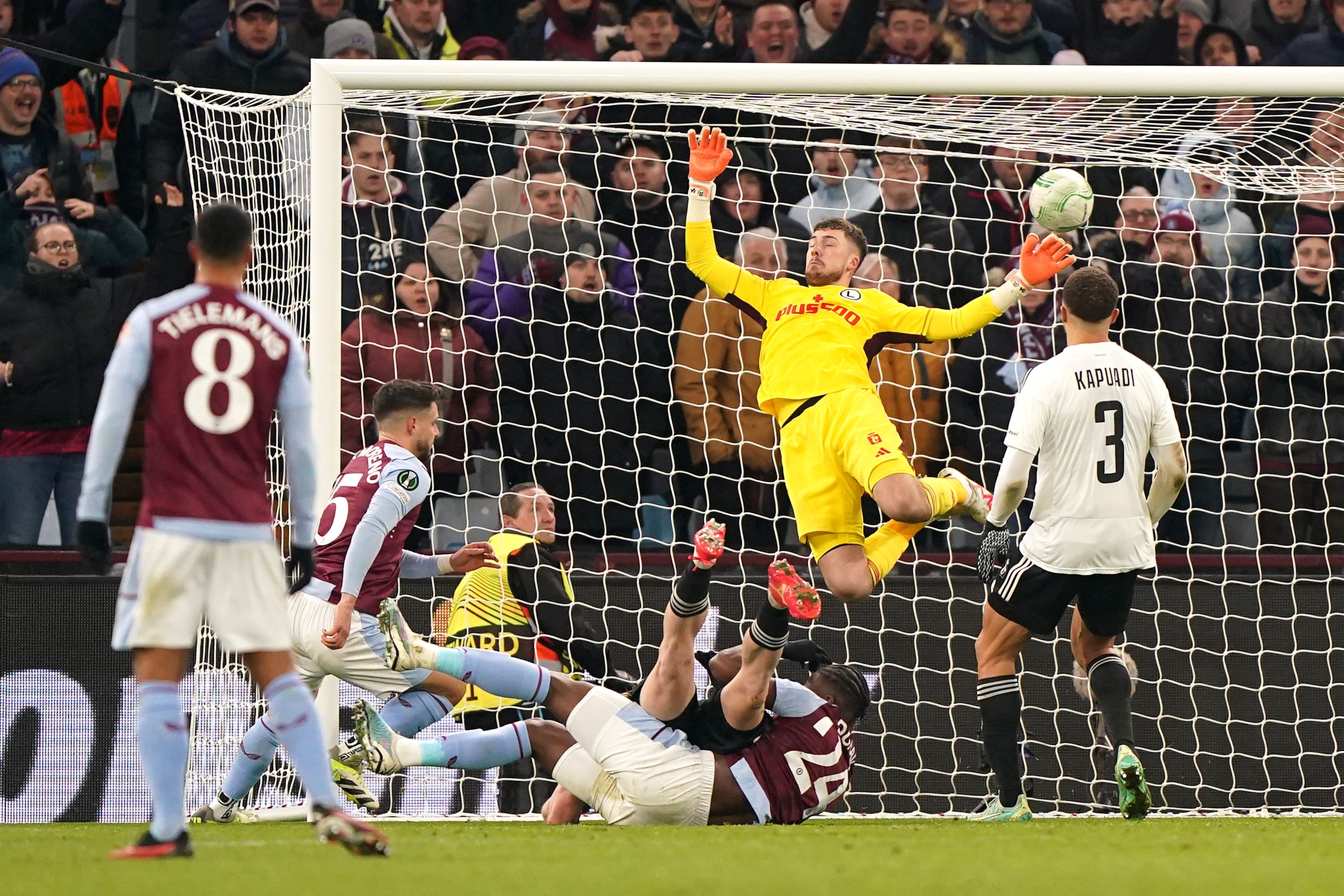 Aston Villa won in a match overshadowed by matters outside the stadium