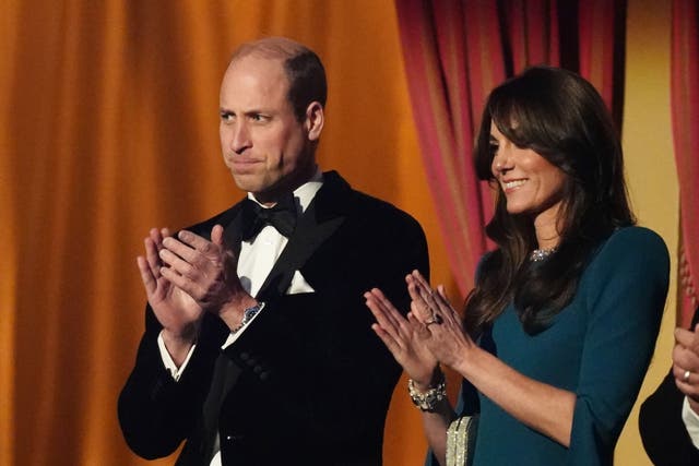 The Prince and Princess of Wales at the Royal Variety Performance at the Royal Albert Hall (Aaron Chown, PA)