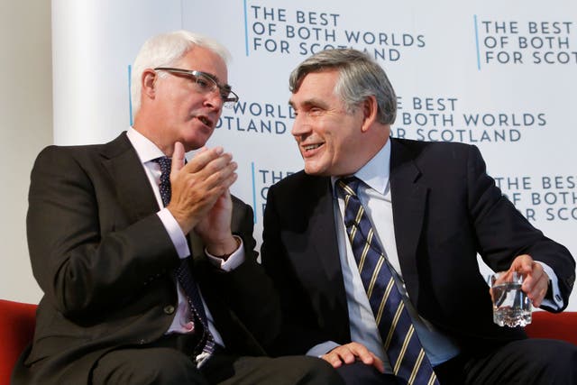 Alistair Darling and Gordon Brown also worked in Better Together’s campaign to keep Scotland in the Union (Danny Lawson/PA).