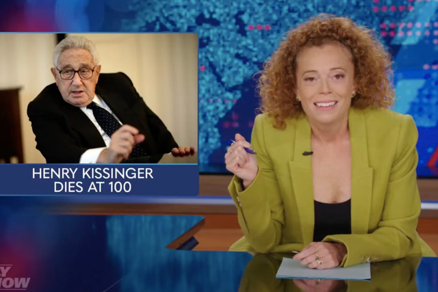 <p><em>The Daily Show</em> guest host Michelle Wolf ripped into Henry Kissinger after the former secretary of state died on Wednesday at the age of 100</p>