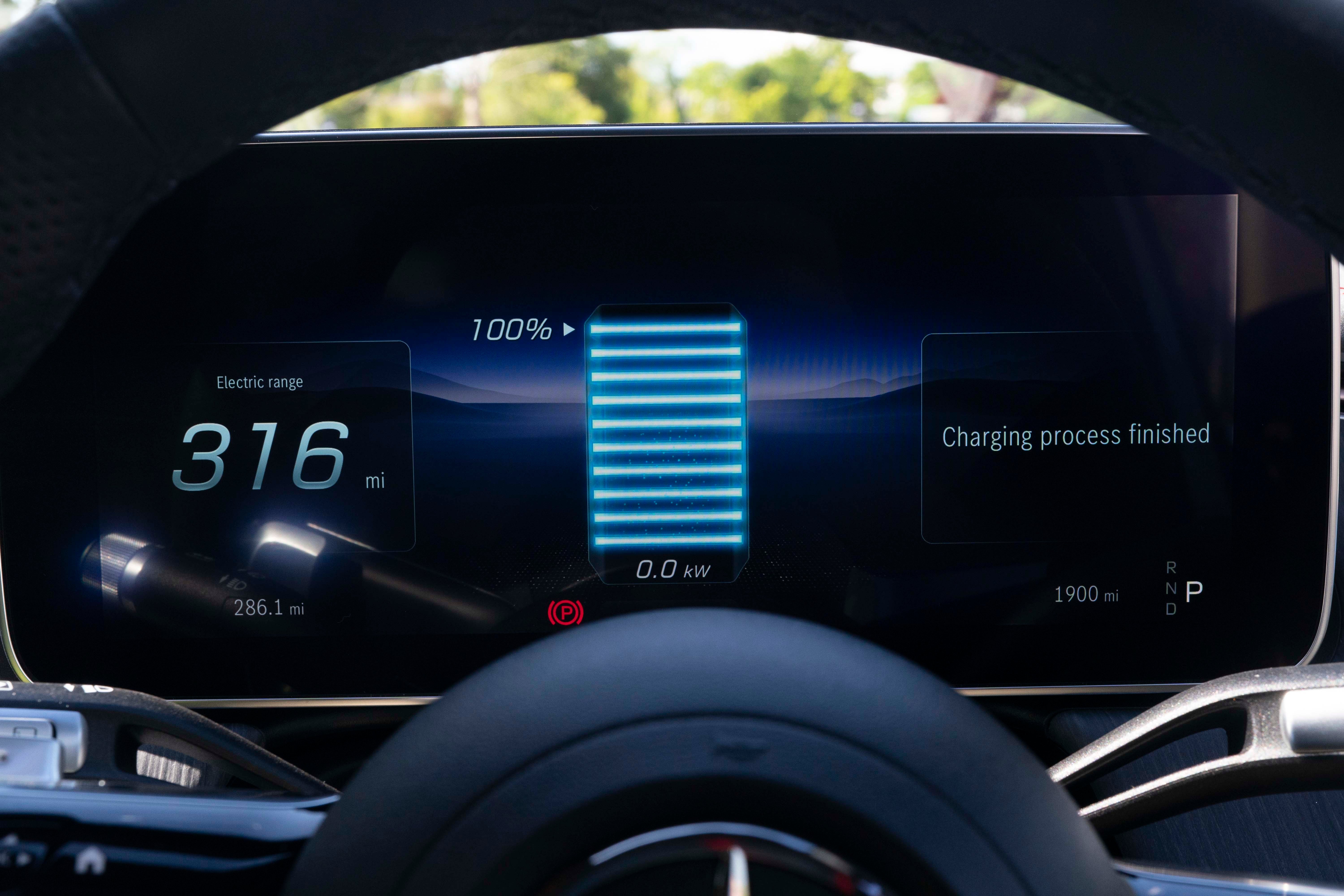 The range is a realistic 300 miles, and it’s a very potent alternative to a Tesla Model X