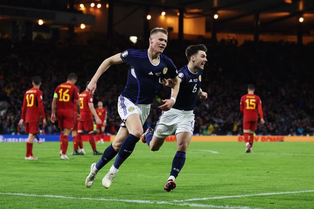 <p>Scotland beat Spain on their way to qualifying for the Euros </p>