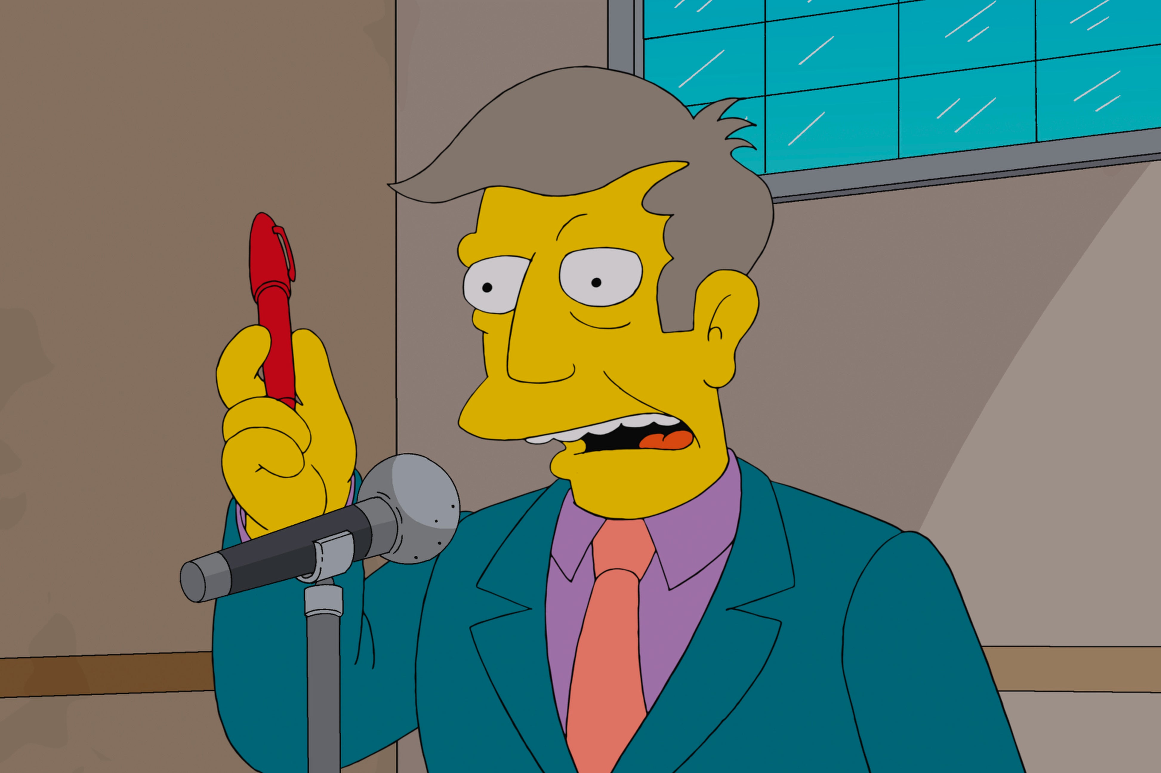 Mama’s boy: Seymour Skinner is one of many characters in ‘The Simpsons’ to have been voiced by Shearer