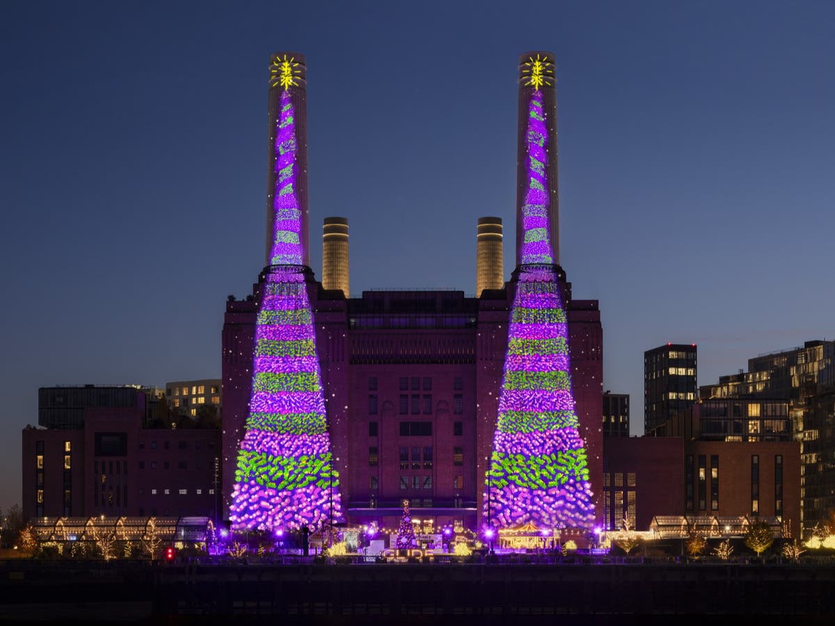 David Hockney lights up London with new Christmas tree installation