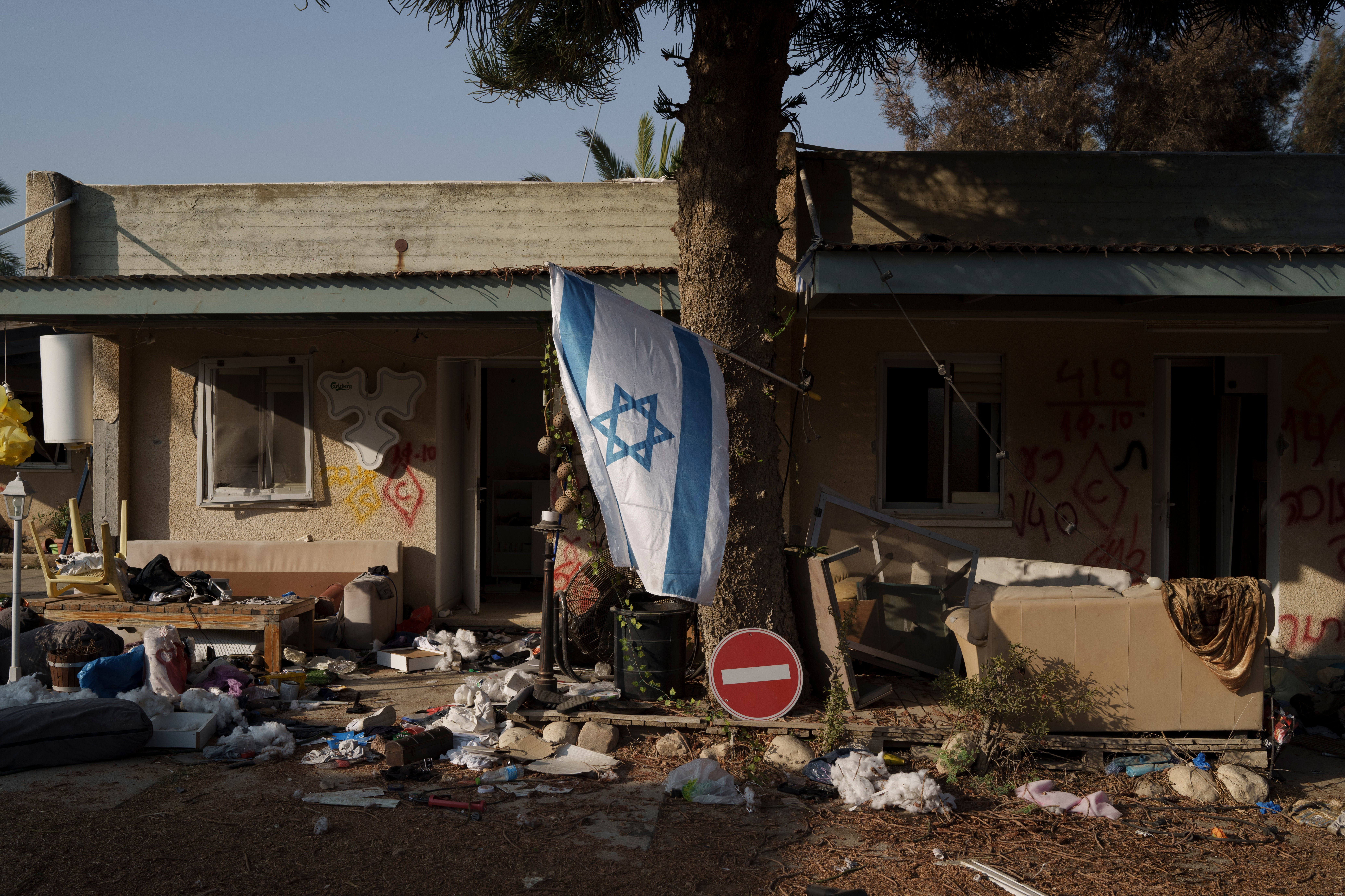 <p>Kfar Azza, near the border with the Gaza Strip, one of the communities devastated in the Hamas attack </p>
