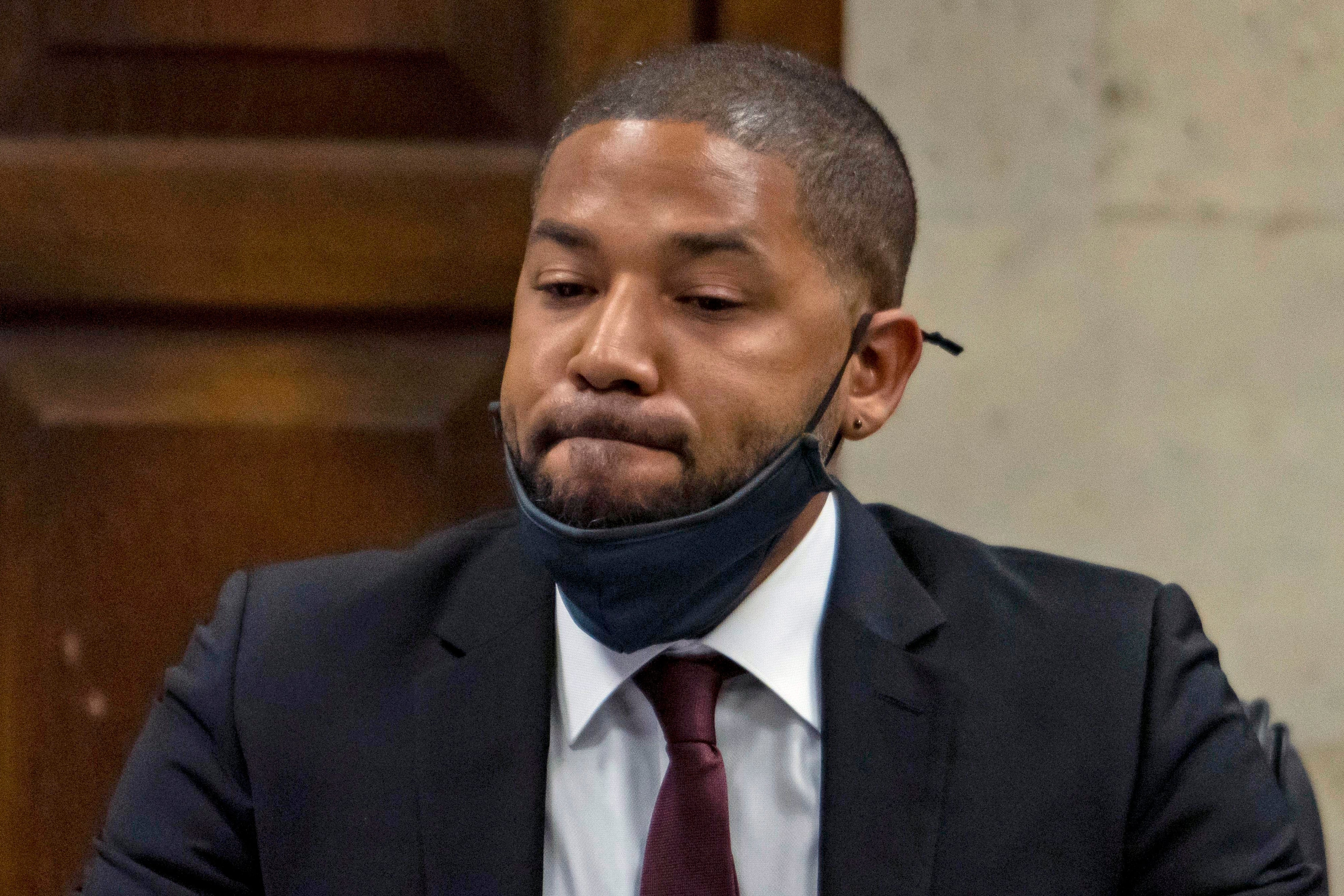 Charges of disorderly conduct against Smollett were initially dropped in 2019, before later being restored by a grand jury in 2020 after a special prosecutor found there were ‘substantial abuses of discretion’ in the state’s attorney office