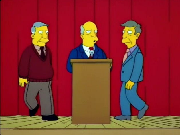 Seymour Skinner, Superintendent Chalmers, and ‘Seymour Skinner’ in ‘The Principal and the Pauper'