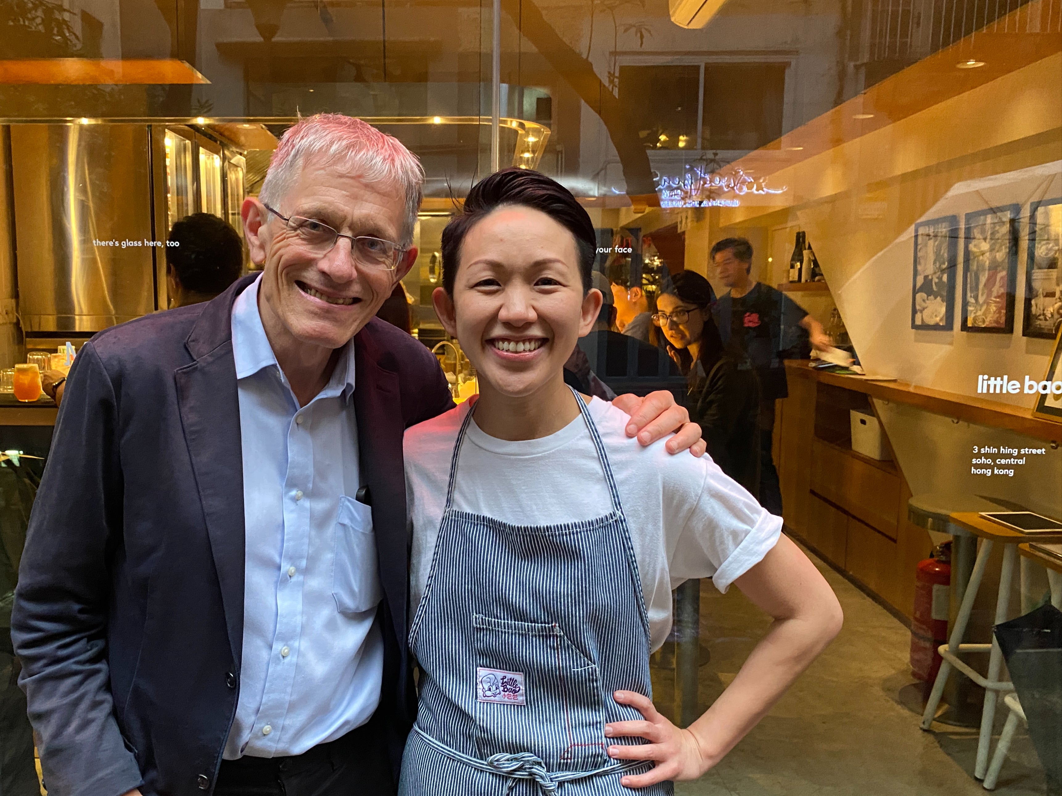 World class: Simon Calder with May Chow, creator of Little Bao