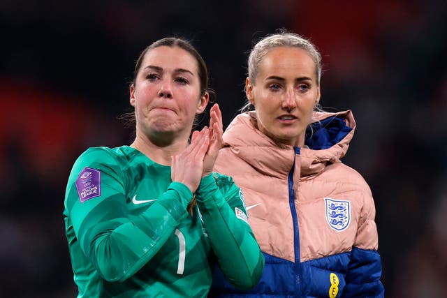 <p>Mary Earps was emotional after England’s 3-2 win </p>