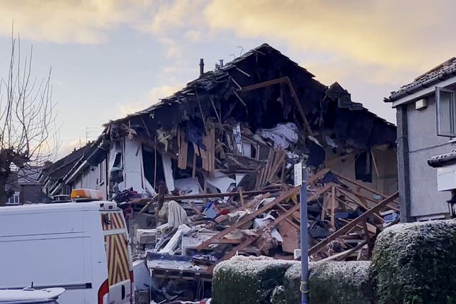 <p>Edinburgh house reduced to rubble after deadly explosion</p>