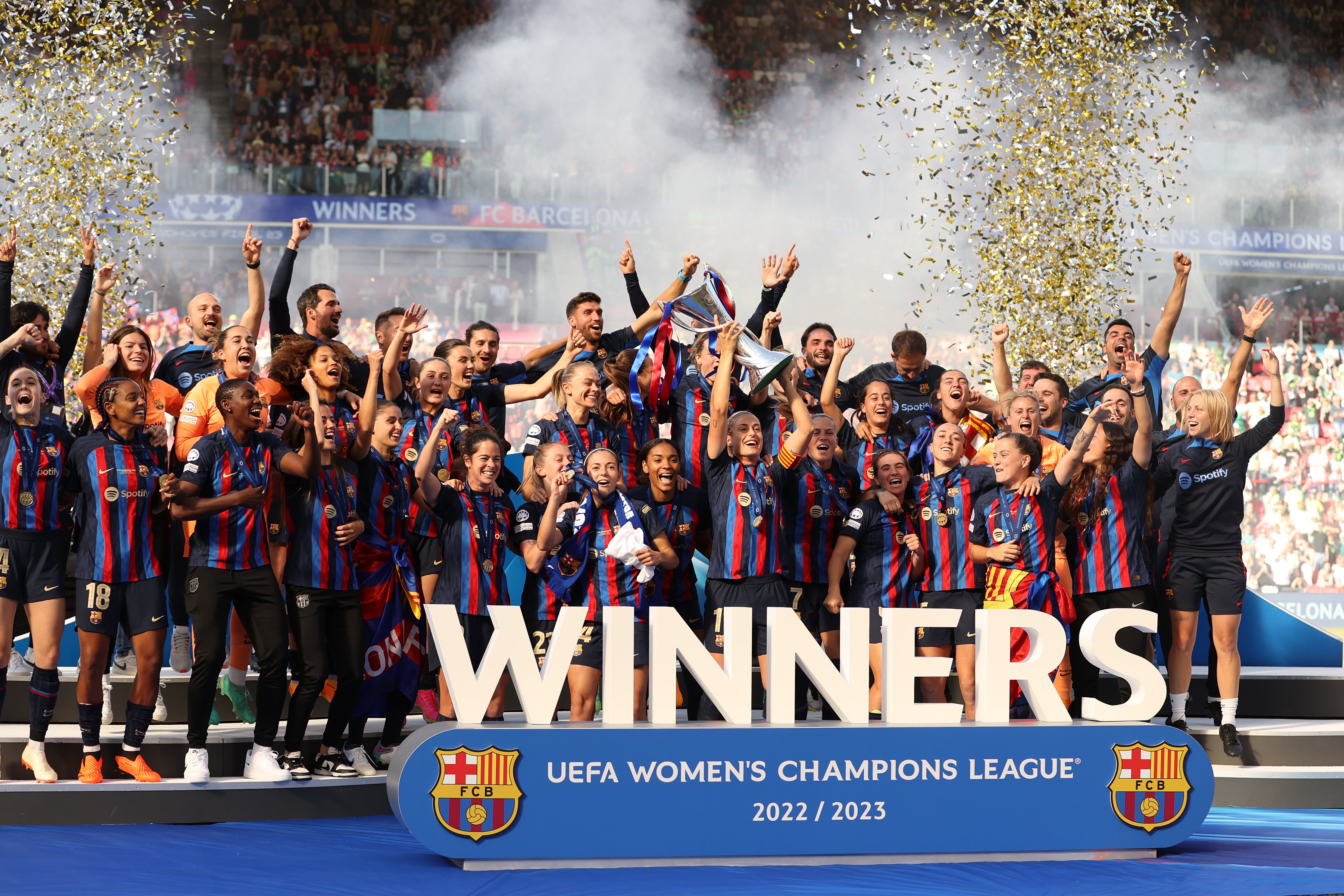 Barcelona were last season’s Women’s Champions League winners