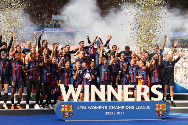 <p>Barcelona were last season’s Women’s Champions League winners</p>