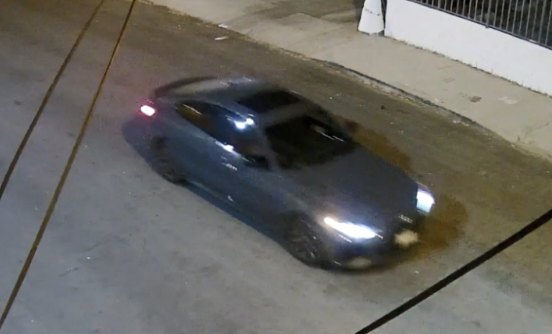 Law enforcement provided grabs from surveillance video of the alleged killer and their vehicle
