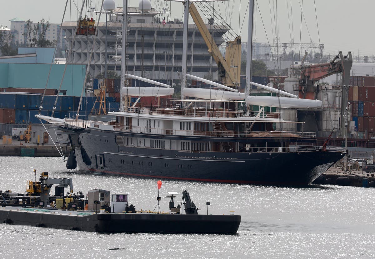 Jeff Bezos’s massive yacht anchors next to oil tankers as boat is too big for port