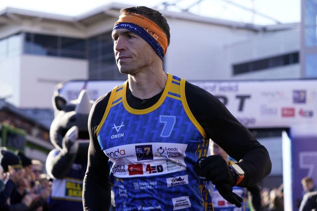 Kevin Sinfield took to the streets of Cardiff in his latest ultra marathon (Danny Lawson/PA)