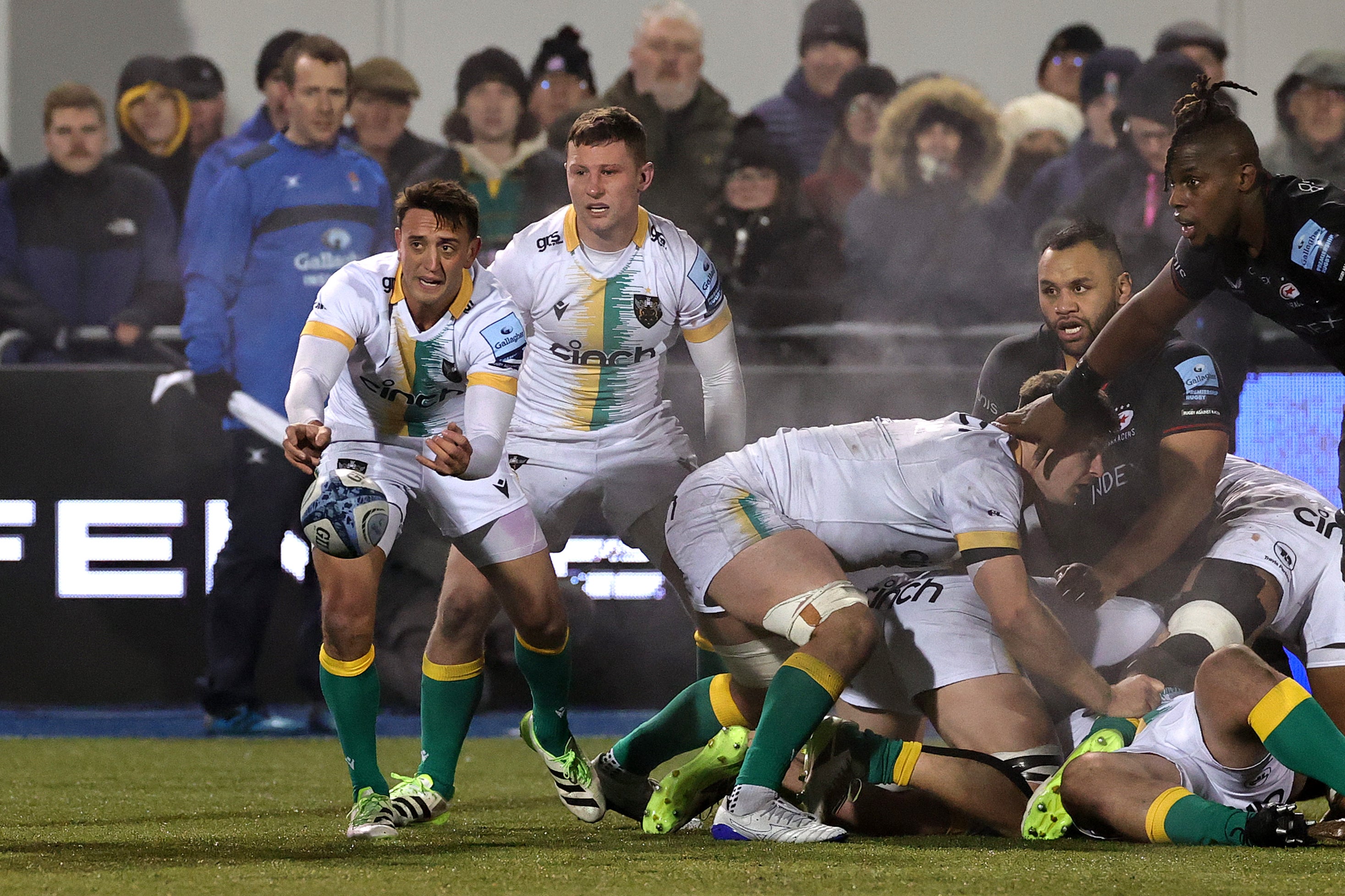 England scrum-half Alex Mitchell’s try helped Northampton to victory