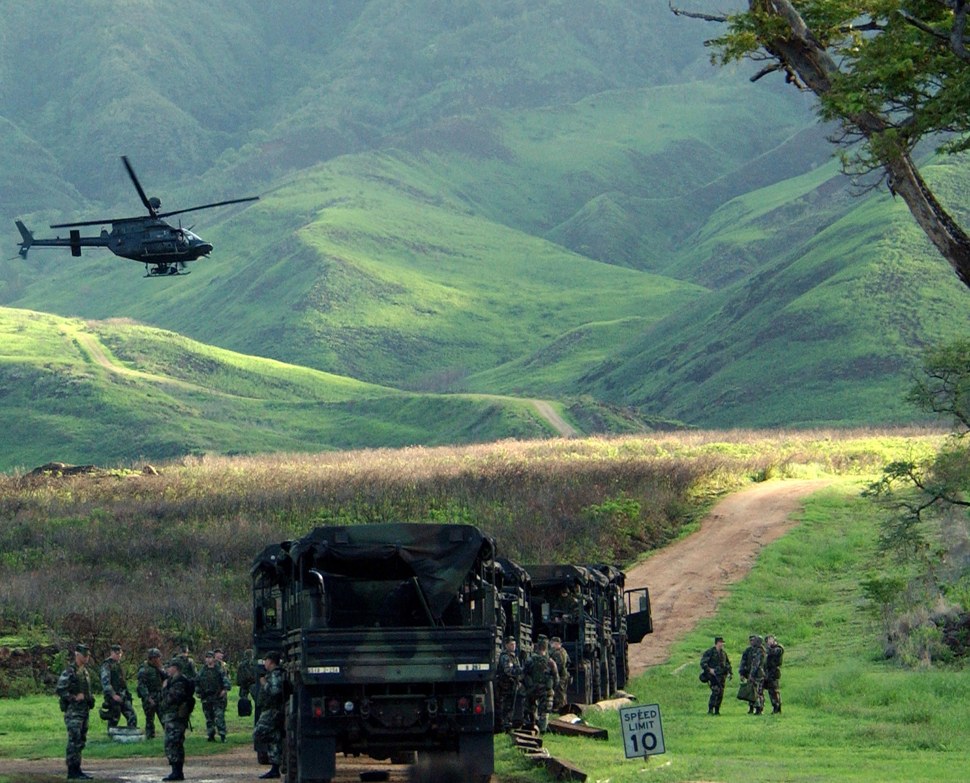 Hawaii Makua Valley Military Training