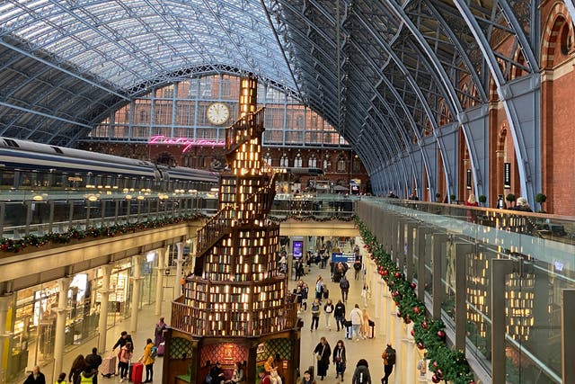 <p>Comfort and joy? London St Pancras International, where no trains will run on Christmas Day</p>