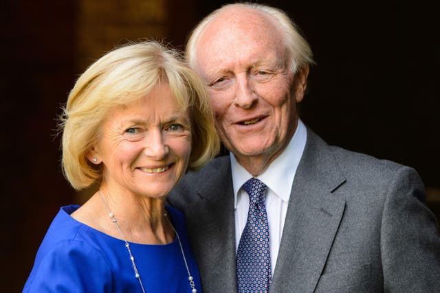 <p>Baroness Kinnock, pictured with her husband Lord Kinnock, has died with family by her side, having endured Alzheimer’s for six years </p>