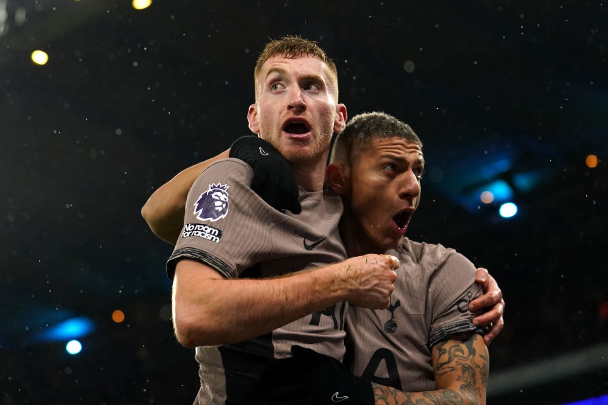 Dejan Kulusevski snatches Tottenham a point in Manchester City thriller