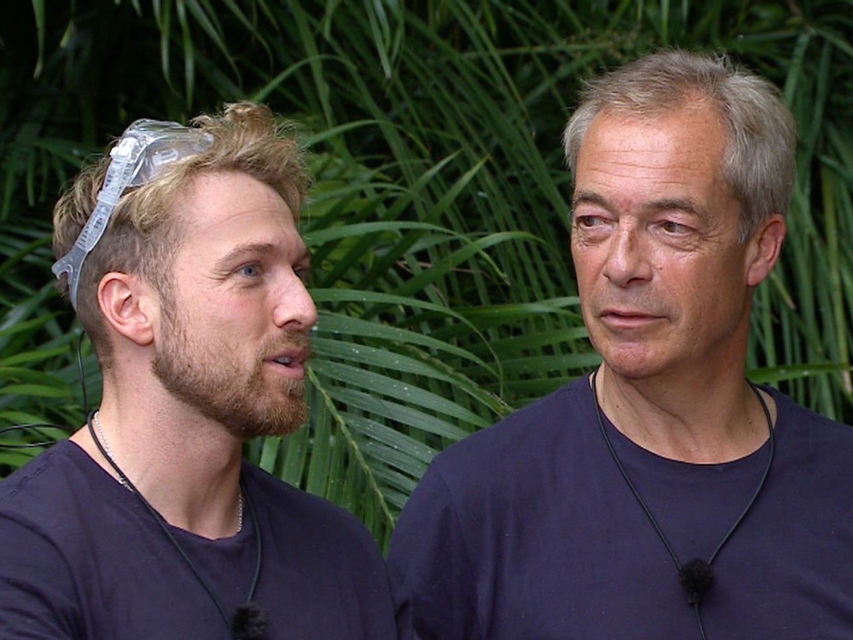 ‘I’m a Celebrity’ contestants Sam Thompson and Nigel Farage