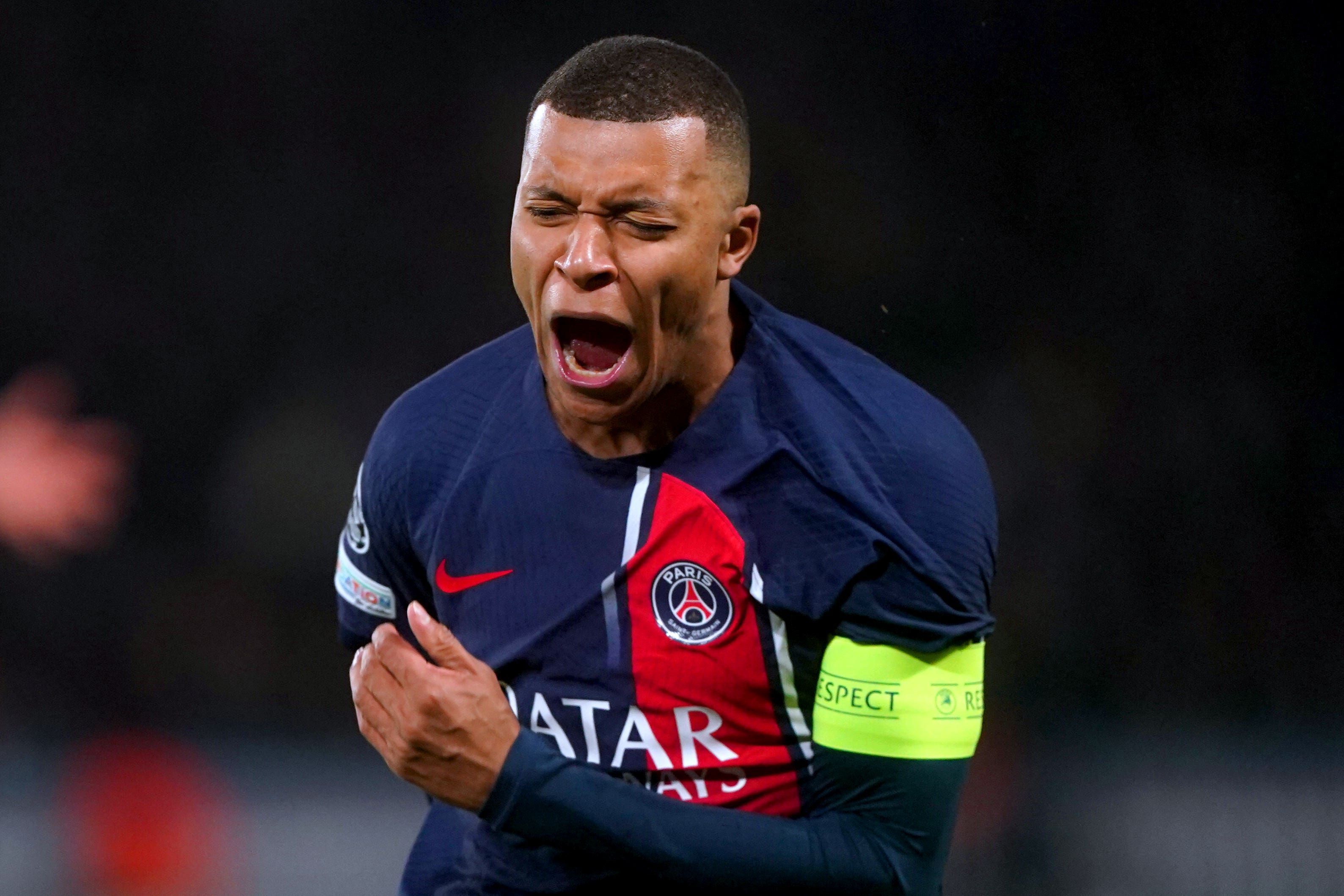 Kylian Mbappe opened the scoring for PSG (Owen Humphreys/PA)