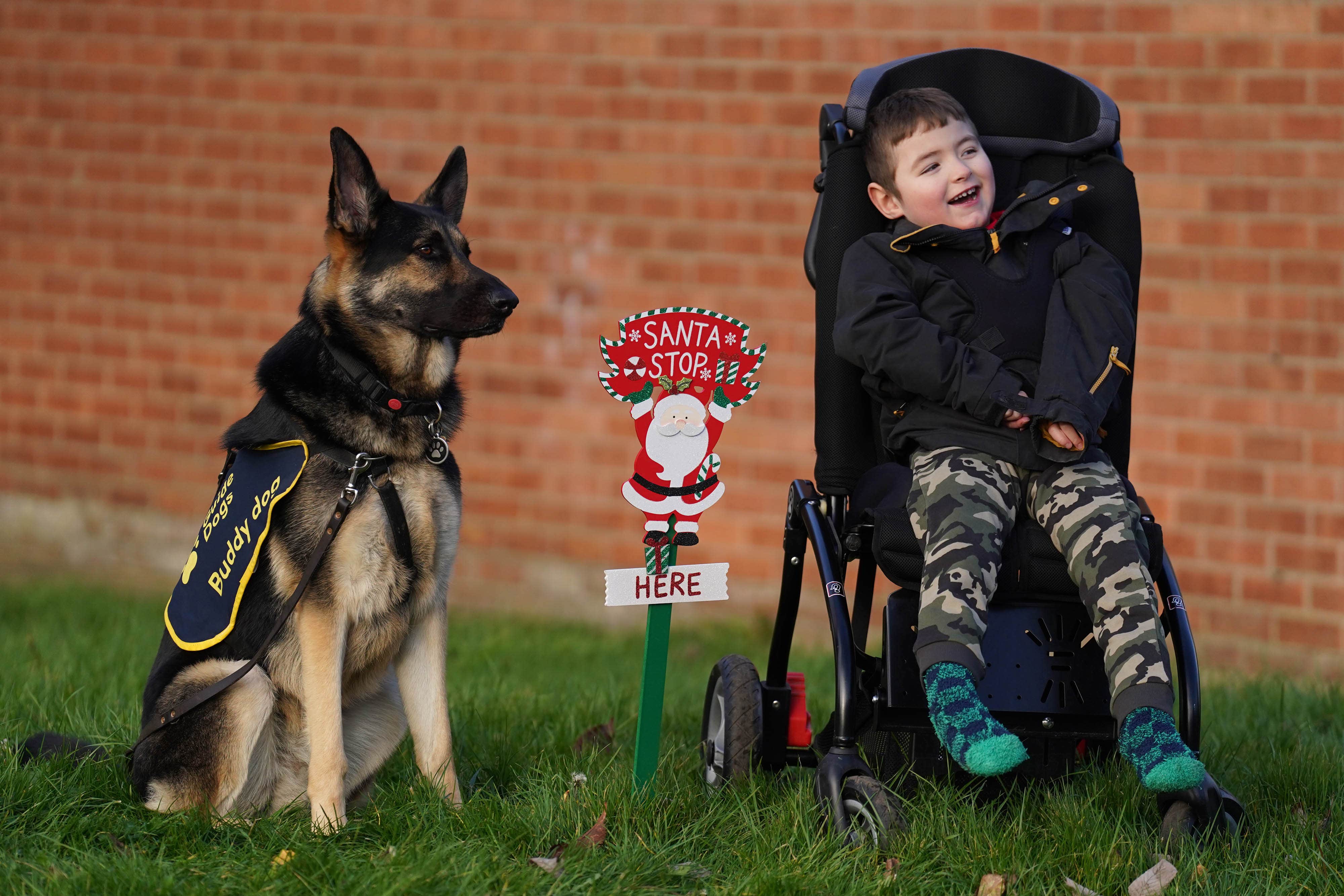 JJ with Buddy (Owen Humphreys/PA)