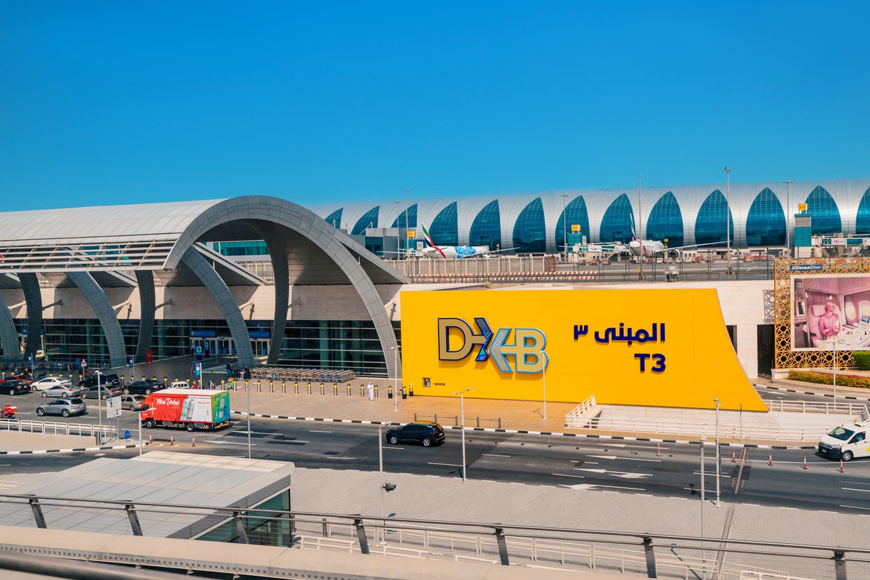 The incident happened at Dubai airport in February 2022