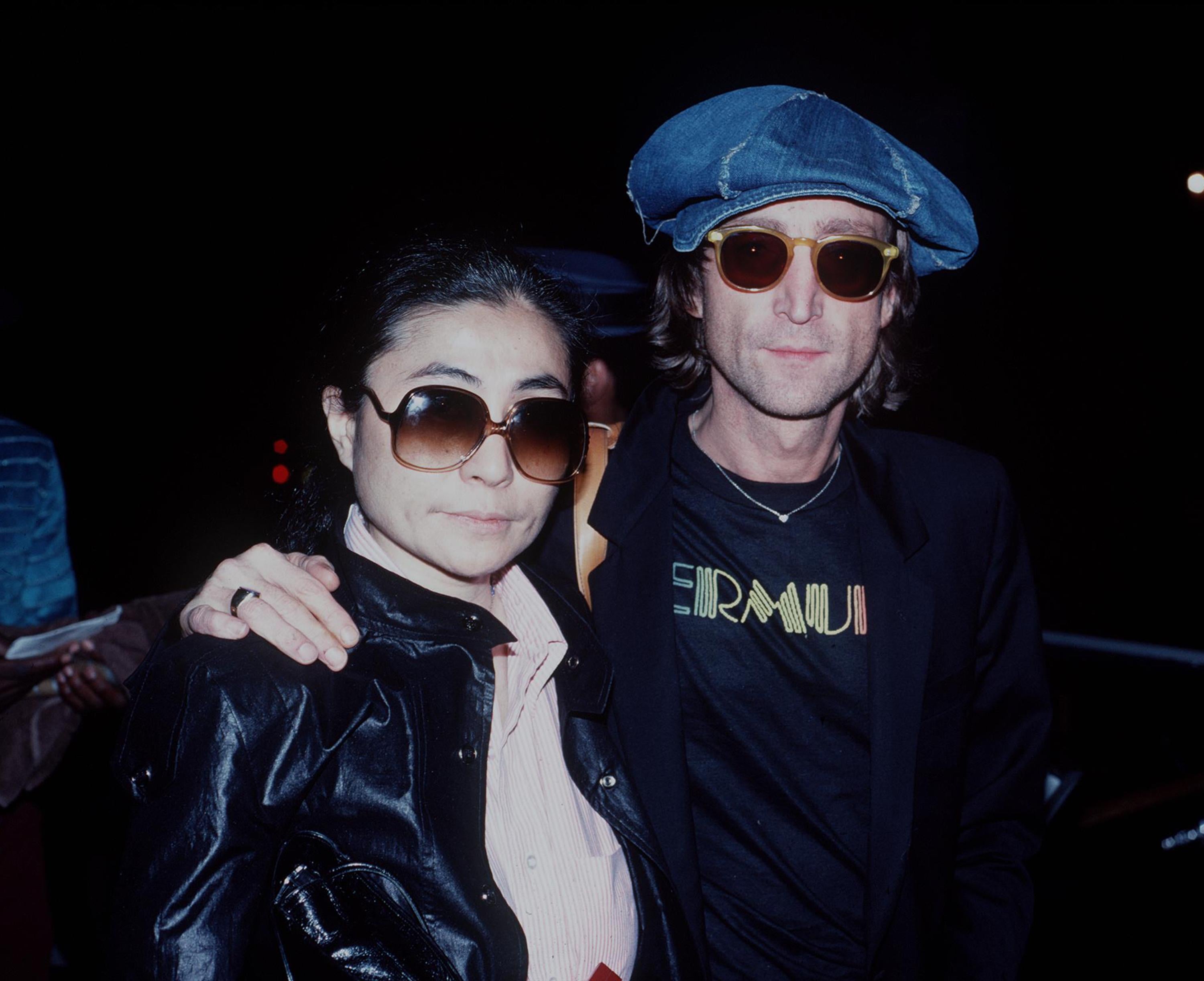 Yoko Ono and John Lennon shortly before the musician was murdered in New York