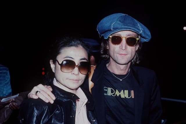 <p>Yoko Ono and John Lennon shortly before the musician was murdered in New York </p>