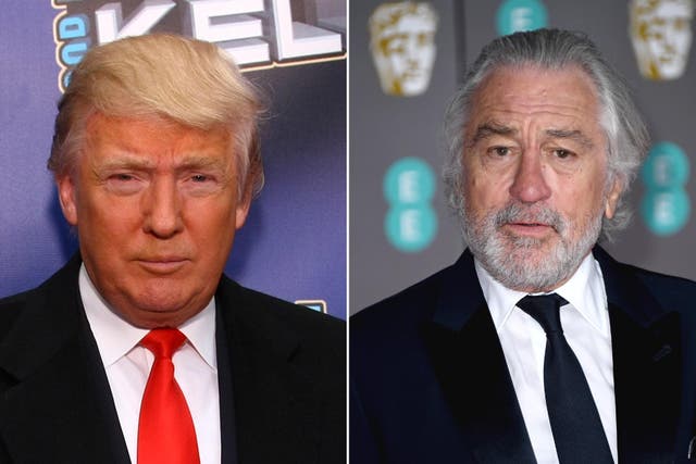 <p>Donald Trump (left) and Robert De Niro (right) </p>