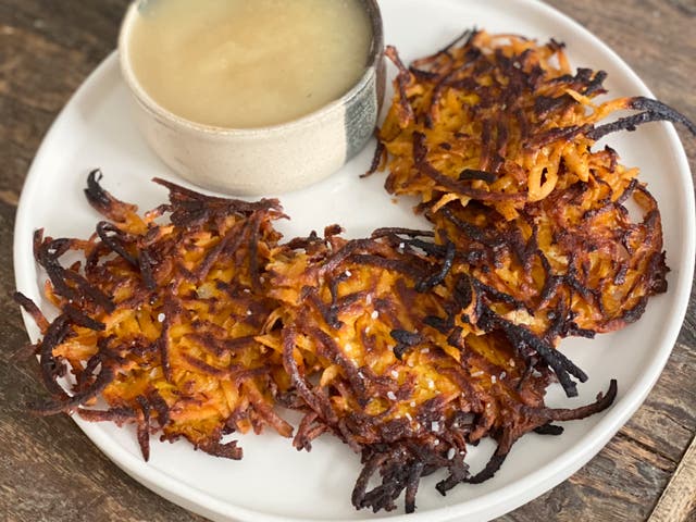 Food Hanukkah Sweet Potato Latkes