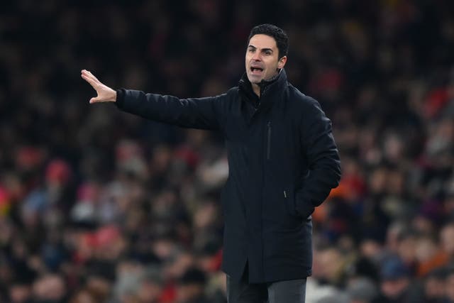 <p>Mikel Arteta will be unable to provide in-game coaching to his players at Villa Park </p>