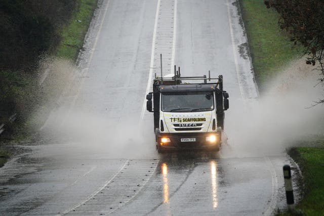 <p>Dozens of flood warnings were issued across the UK</p>